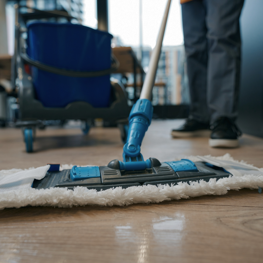 Cleaning in progress